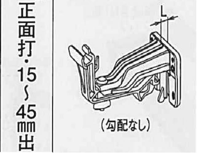 NF-Ⅰ　ﾎﾟﾘｶ 自在正面打 １５-４５出 勾配ﾅｼ