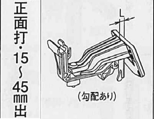 NF-Ⅰ　ﾎﾟﾘｶ 自在正面打 １５-４５出 3寸勾配