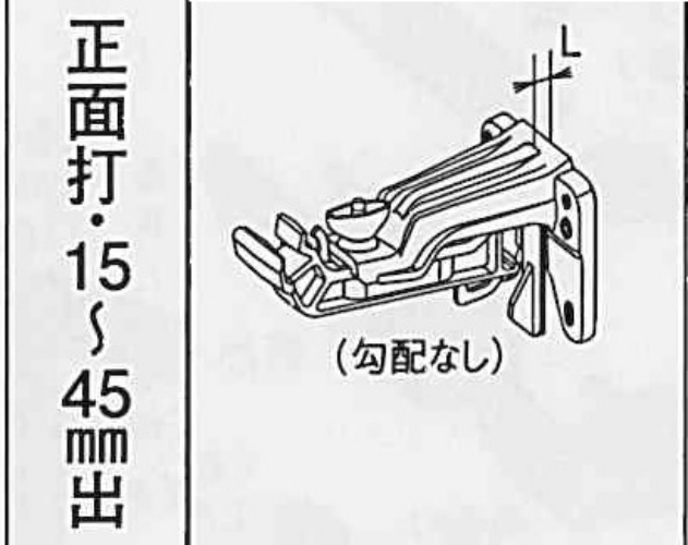 KAKU RK85 ﾎﾟﾘｶ 自在正面打 15-45 勾配なし