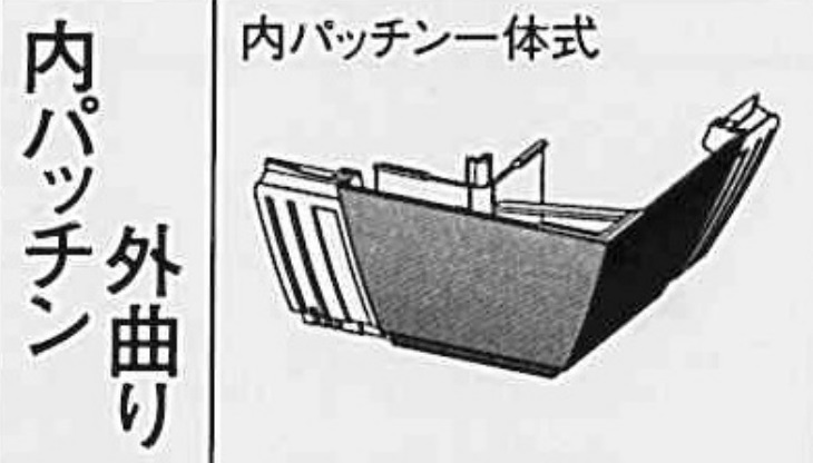 ｻｰﾌｪｽｹｱ　ＦＳ－Ⅱ　外曲り内パッチン一体 ミルクホワイト